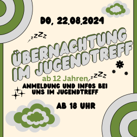 Übernachtung im Jugendtreff Don Bosco Regensburg am 22.08.24