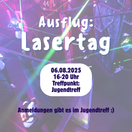 Ausflug zum Lasertag mit dem Jugendtreff Don Bosco Regensburg am 6.8.2025