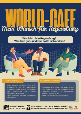 Deine Ideen für Regensburg: Jugendliche diskutieren mit Politiker*innen am 5.2.26 im Jugendtreff Don Bosco Regensburg