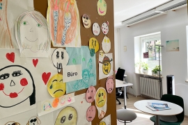 Das Büro im Jugendtreff ist Open Workspace und Ort für Besprechungen