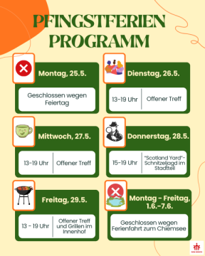 Pfingstferienprogramm des Jugendtreffs