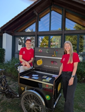 Karl und Nora von der Mobilen Jugendarbeit
