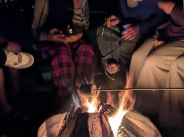 Ferienfreizeit am Chiemsee mit gemütlichem Lagerfeuer