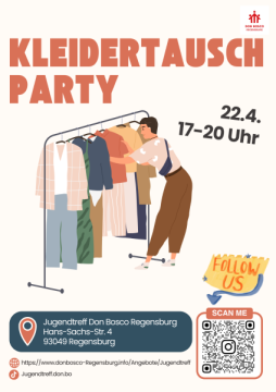 Kleidertauschparty im Jugendtreff April 2026
