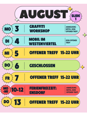 Sommerferienprogramm Jugendtreff 2026