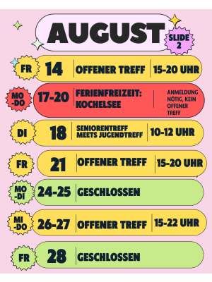 Sommerferienprogramm Jugendtreff 2026