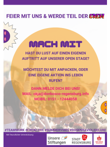 Mach mit beim Sommerfestival 2025 von Don Bosco Regensburg