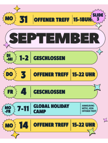 Sommerferienprogramm Jugendtreff 2026