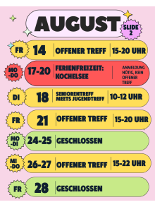 Sommerferienprogramm Jugendtreff 2026