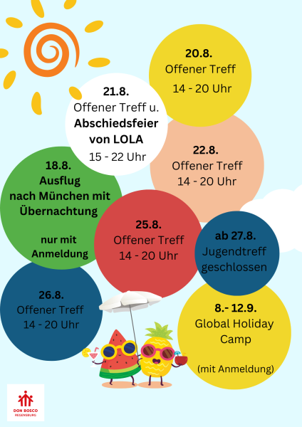 Sommerferienprogramm im Don Bosco Jugendtreff Regensburg