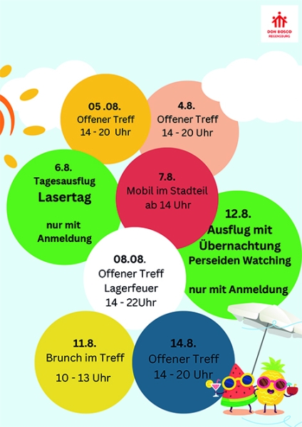 Sommerferienprogramm im Don Bosco Jugendtreff Regensburg
