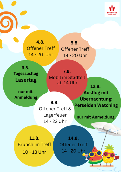Sommerferienprogramm im Don Bosco Jugendtreff Regensburg