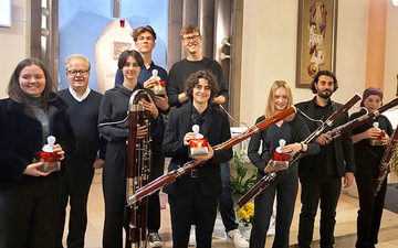 Das Fagott-Ensemble „Vom Rohr ins Ohr“ sowie zwei junge Bewohner des Don Bosco Zentrums zeigten beim Benefizkonzert des Fördervereins Don Bosco e.V. ihr Können.