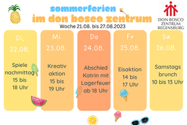 Sommerferienprogramm 2023 im Don Bosco Jugendtreff