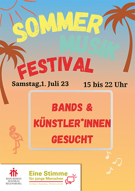 Künstler*innen gesucht für Sommerfestival am 01.07.2023