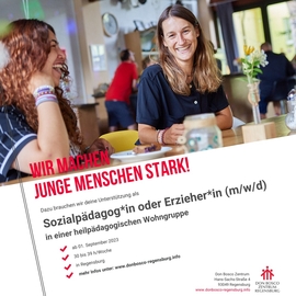 Stellenanzeige Erzieher*in oder Sozialpädagoge*in für heilpädagogische Wohngruppe