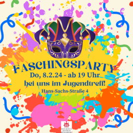 Faschingsparty im Don Bosco Jugendtreff Regensburg am 8. Februar 2024